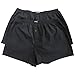 Produktbild Bigdale 2er Pack Woven Boxershort kariert | Unterhosen Männer in Übergröße Größe 3XL-10XL | Boxershorts Herren aus 100% Baumwolle | pflegeleicht, bügelleicht, atmungsaktiv | Black Uni / 22 / 9XL
