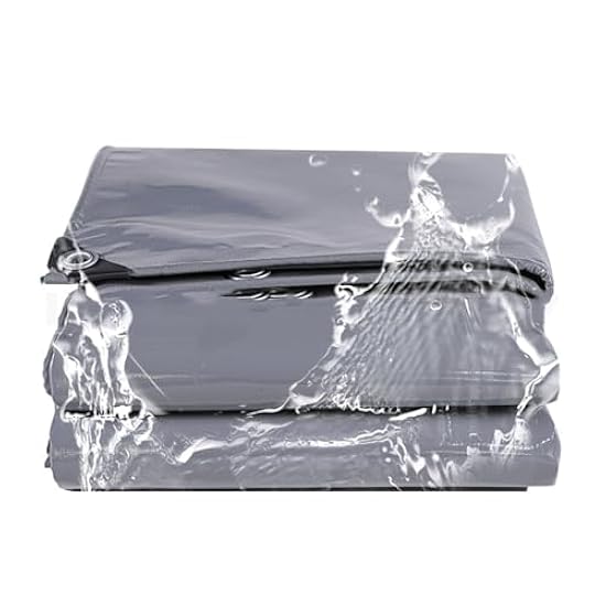 Telone Protettivo Con Occhielli - Impermeabile, Anti UV, Multiuso Per Campeggio, Auto, Legna - Bianco 2x3 M - Foto 3