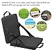 Outdoor Foldable Chair with Backrest,Lightweight Stadium Seats for Bleacher,Portable Soft Sponge Cushion for Sport Events (Black)