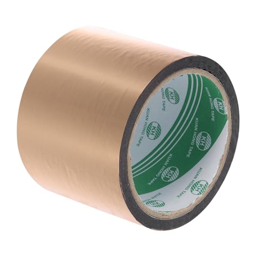 MECCANIXITY Champagne Gold Metalized Tape 2.8 Inch x 55 Yards Decor Tape for Detailing Accent Wall, Graphic Arts, Pack of 1