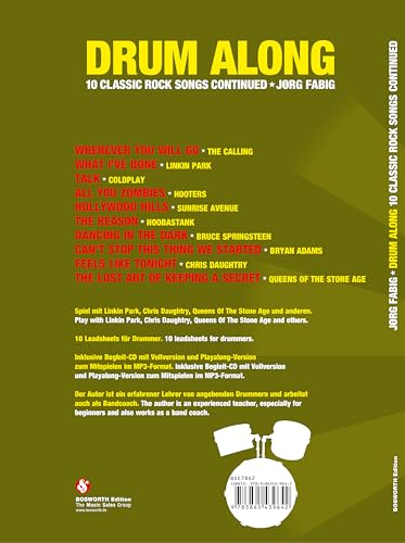 Drum Along: Classic Rock Continued (Book/CD) image 4