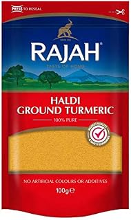 Rajah Spices Haldi Ground Turmeric | Holud | Haldi | Haldar | Haladi | (100g)
