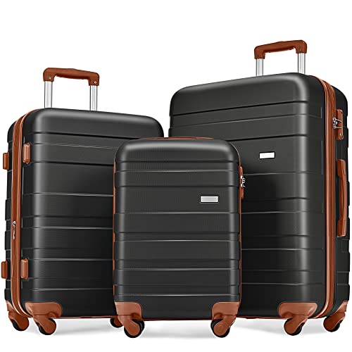 ABS Hardshell 3pcs Lightweight Suitcase Sets - Expandable Spinner Wheels Suitcase with TSA Lock - Clearance Luggage Hardside - New Model on Amazon