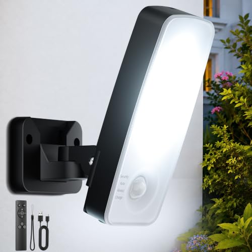 TANBABY Rechargeable Outdoor Wall Light with Motion Sensor 1 Pack