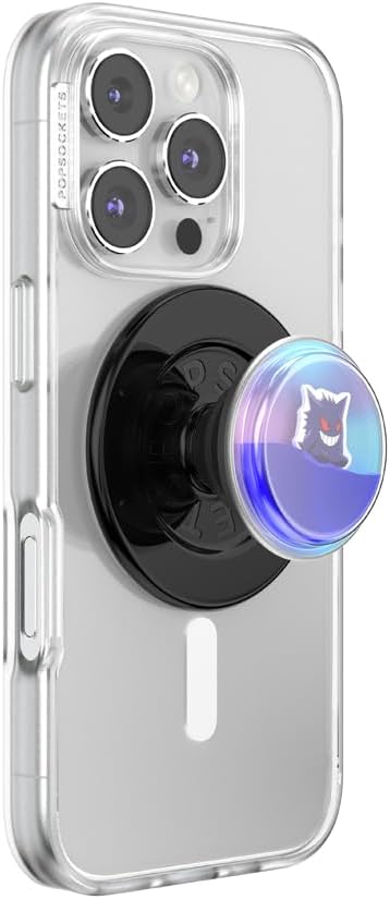 PopSockets Phone Grip for MagSafe, Magnetic Holder, Phone Stand, Pokemon - Squishy Gengar Shadow Ball