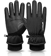 B-Forest Winterhandschuhe Warme Laufhandschuhe Für Männer Und Frauen, Touchscreen-Handschuhe Für Kühles Wetter Zum Wandern, Fahren, Radfahren (Grau, L