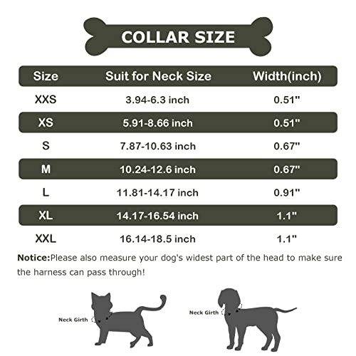 Martingale Dog Collar, Adjustable Leather Reflective Collar With Buckle No Pull For Small Medium Large Dogs Choke Collar For Dogs Soft Padded Plaid Puppy Collar Choke Collar For 5.91-8.66'' Neck #TOP2