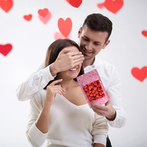 Fruidles Valentine's Day Milk Chocolate Hearts, Party Bag Fillers, Red Individually Wrapped Foils, Kosher Certified (Half-Pound)