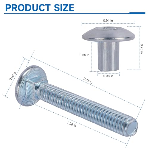 Image of Fuoequl Trailer Hasp Bolt Kit, Trailer Hasp Bolt Style | Cam Action Hasp, For Trailer