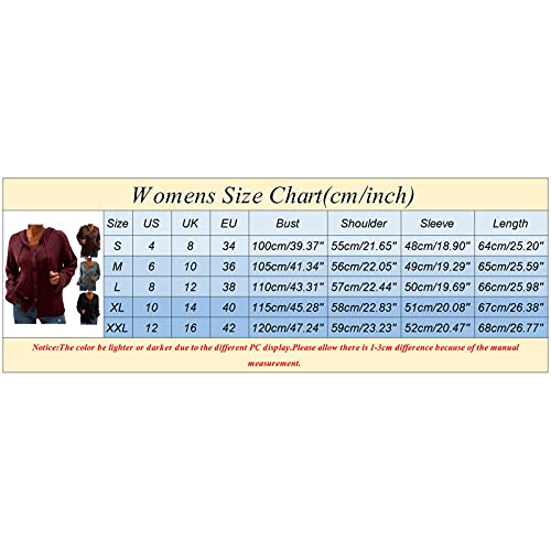 Ladies Button Cardigan Sweater Long Sleeve Loose Knit Hooded Sweatshirt Cardigan Loose (Black, Xxl) #TOP5