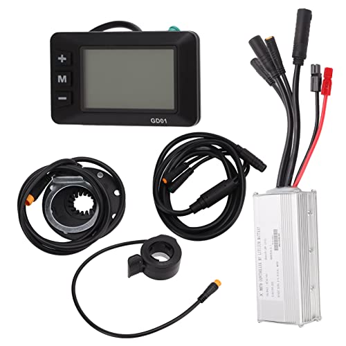 Hamwesh Electric Bike Controller, 22A 500W Brushless Motor Controller, 48V with GD01 Display Panel 130X Thumb Throttle for Electric Scooter E Bike Modification Kit by Hamwesh - Used condition - Image 2