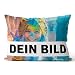 Kissen mit Foto Selbst gestalten - Fotokissen mit eigenem Foto - Kissen 50x30 cm personalisiert Pillow Fotogeschenke - Baumwolle Kissen mit Füllung