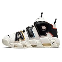 Nike Mens Air More Uptempo Sneakers, Pure Platinum/White/Bright Cri, 12