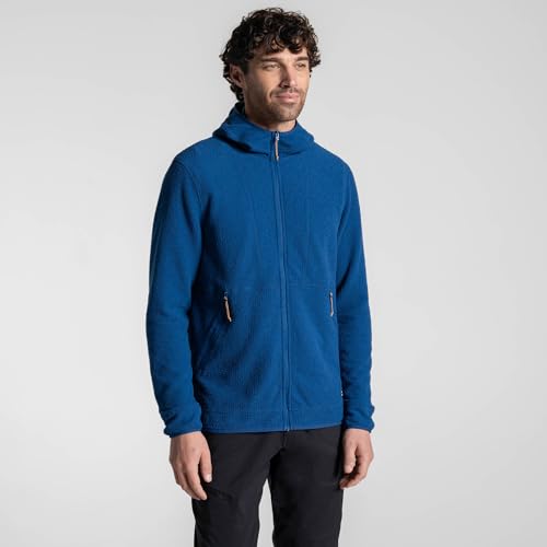 Image of Craghoppers Mens Complite Fleece Hooded Jacket Pack Away Travel Lightweight Top