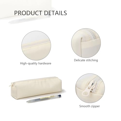 Image of Pencil Case Small Zipper Pen Pouch for School Office Art Supplies Stationery Organizer Bag for Pens Markers(Royal blue /Oxford)