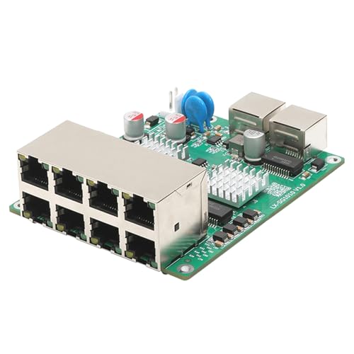 Switch PoE Gigabit de 10 puertos y alimentación DC 9-60V para cámaras y redes pequeñas