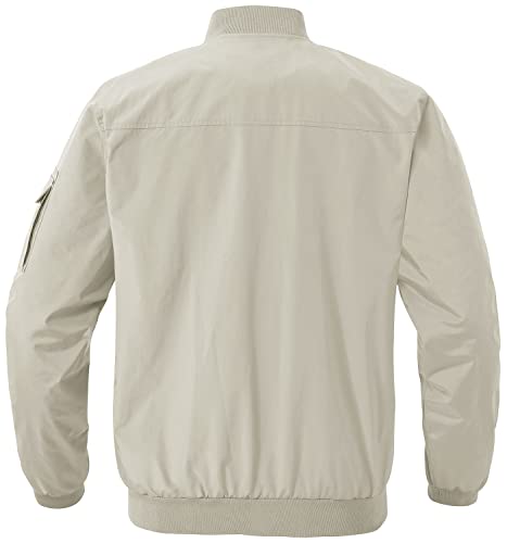 Image of Gopune Men's Windproof Bomber Jacket Lightweight Windbreaker Outdoor Golf Fashion Coat