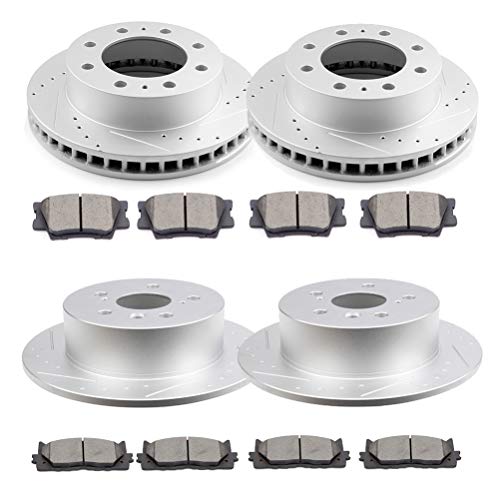 Image of SCITOO For Toyota Brake Kits, Brakes Rotors Ceramic Brake Pads Fit for 2013 2014 2015 2016 2017 for Lexus ES300h, 2007-2012 for Lexus ES350, 2008-2014 for Toyota Avalon, 2007-2011 for Toyota Camry
