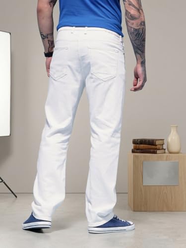 Image of KOTTY Men Jeans || Baggy Fit Jean's for Man || Loose Fit Low Rise Denim || Stretchable Casual Wear Jean,s || Dance Rap Rapping Style Pant for Men || Denim Cotton Jeans