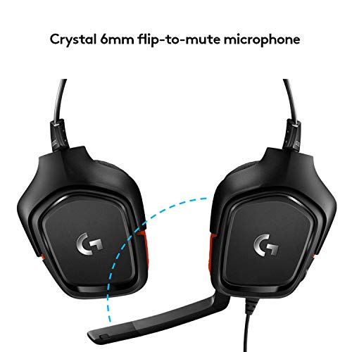 Logitech G332 Wired Gaming Headset, Rotating Leatherette Ear Cups, 3.5 Mm Audio Jack, Flip-To-Mute Mic, Lightweight For Pc,Xbox One,Xbox Series X|S,Ps5,Ps4,Nintendo Switch, Black #TOP4