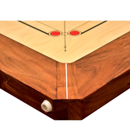Image of KNK Carrom Board Sure SLAM Indoor Board Game Approved by Carrom Federation of India & Maharashtra Carrom Association (Jumbo, 36mm)
