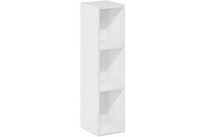 Furinno Fulda 3-Tier Narrow Shelf 8 Inch