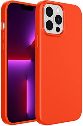 JETech Silicone Case for iPhone 13 Pro Max 6.7-Inch, Silky-Soft Touch Full-Body Protective Case, Shockproof Cover with Microfiber Lining (Black)