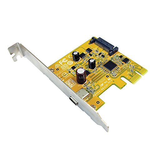 Sunix USB2311CC USB 3.1 PCI Express Karte mit 1x Typ-C Schnittstelle und EIN Type C auf Type A Kabel