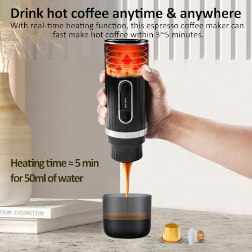 Cafetera expres automática portátil con batería 80 mL miniatura 6