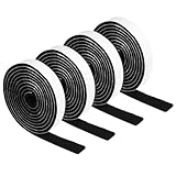 YUXIANLB 4 Rollen Filzband Selbstklebend Filzstreifen Selbstklebend Schwarz Filzgleiter Filzstreifen Rollen Filzband Filzklebeband Filzrolle Selbstklebends für Vermeidung von Kratzern Schalldämmung