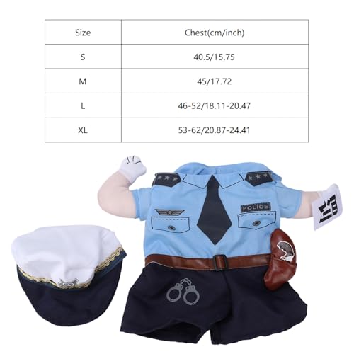 Costumes for Cats Dog Clothes Dog Clothes Halloween Costumes Dress Up Polyester Cute Pet Costume with Hat Dog Outfit For Small Medium Large Dogs Cats Boy Girl (S) - Image 4