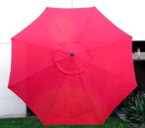 Amazon Com Mtn Gearsmith New Market Patio Umbrella Replacement Canopy Canvas Cover 9 Ft Red 9ft Garden Outdoor