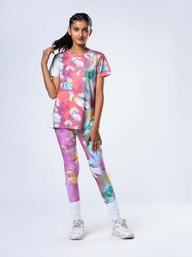 Image of Girl's Active Sports Wear Solid Short Sleeve Running Workout Tshirts Athletic Tops Lightweight Quick Dry Training Yoga Round Neck Tshirt (4 to 14 YRS)