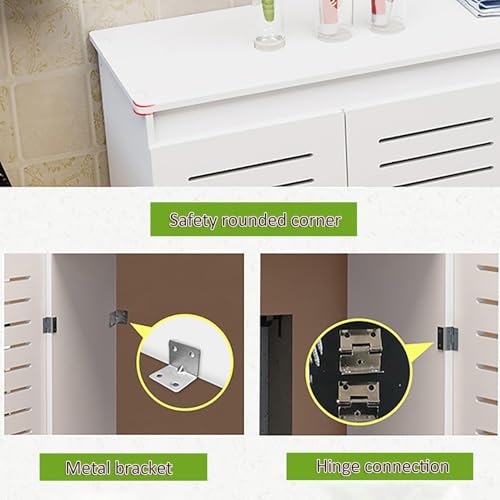 Cubierta de radiador con elegante soporte moderno y alta capacidad de carga 8
