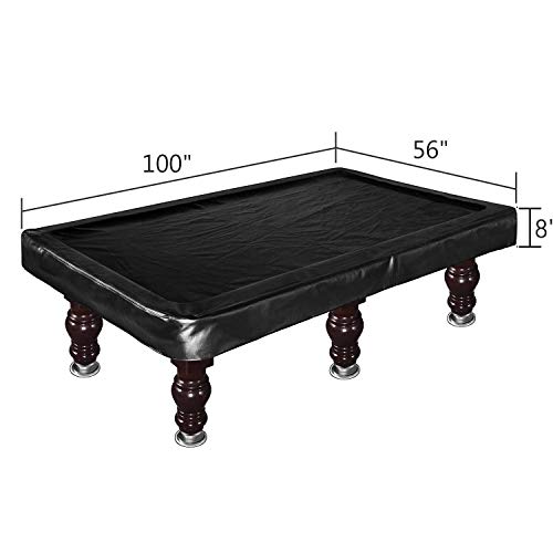 image for Kohree 8FT Pool Table Cover, Heavy Duty Leatherette Billiard Table Cov