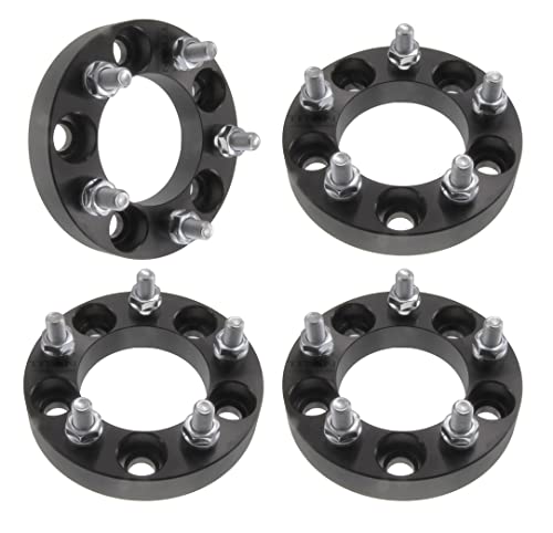 4pc 1" (25mm) 5x114.3 (5x4.5) to 5x5 Wheel Adapters/Spacers 1/2" x 20 Studs (Changes Vehicle Bolt Pattern)