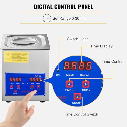 Vevor Ultraschallreiniger Reinigungsmaschine aus Edelstahl mit digitaler Heizungs-Timer für den...