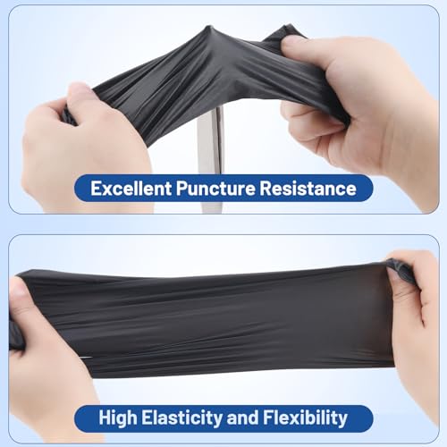 Image of JMU 2000 Black Nitrile Gloves Medium Bulk, 3.5Mil Disposable Gloves | Latex-Free Powder-Free for Medical, Food Prep, Cleaning