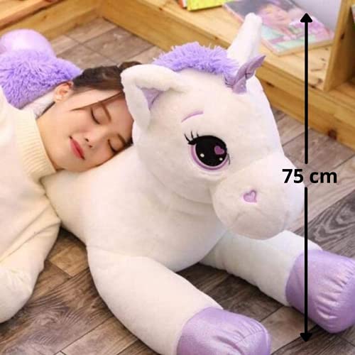 Image of HUG 'n' FEEL SOFT TOYS Unicorn Soft Toys, Baby Toys, Kids Toy, Toy for Girl, Birthday Gift for Girl Plush & Stuffed Toys