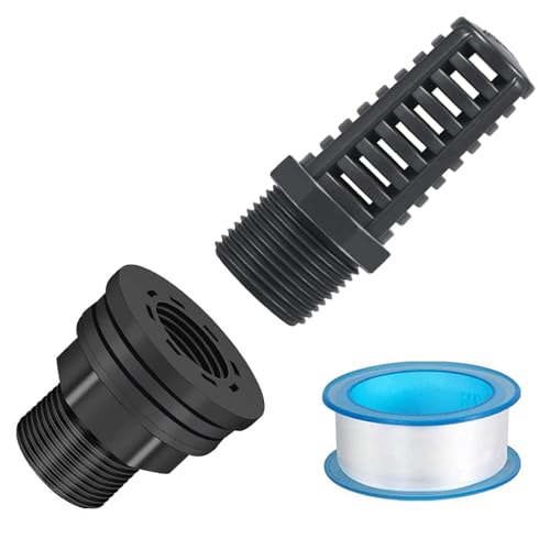 Baomei 3/4IN MALE *1/2IN FEMALE THREADED Pvc Bulkhead Fitting Double Threaded Bulkhead Water Tank Connector cover