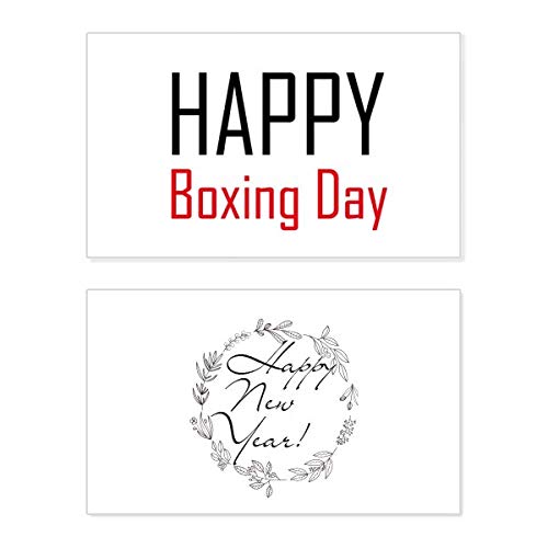 Tarjeta conmemorativa de año nuevo: bendición ideal para Boxing Day