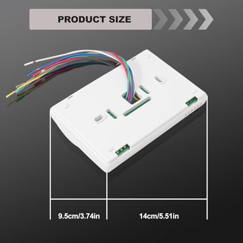 Image of 83303362 Digital Thermostat Rv Thermostat Heat /Cool T-Stat Wall Compatible with Coleman Mach 8330-336 337 338 339 368 386 Air Conditioner Thermostat White Temperature Range -1C-37C