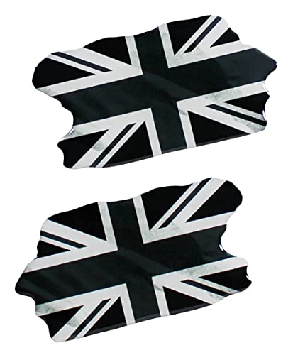 BIKE-label Union Jack 3D Aufkleber Flaggen 2 Stück je 70 x 37 mm Sticker Auto Kfz Motorrad X300534VA