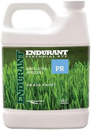 Endurant Green Grass Paint for Lawn and Fairway Treats Dry or Patchy Lawn – Pet Friendly Eco-friendly Lawn Spray Paint and Turf Grass Dye (32 oz, Perennial Rye)