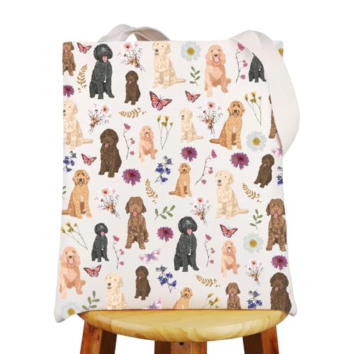 MYSOMY Golden Doodle Tote Bag Golden Doodle Proprietario Regali Golden Doodle Mamma Borsa a tracolla Golden Doodle Regali a tema, Golden Doodle Uk2, INCH