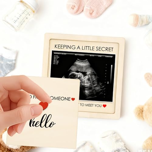 CYUXING Babyankündigungsschild, Schwangerschaftsankündigung für Großeltern, Baby Verkündun Schwangerschaftsverkündung Ultraschall-Bilderrahmen ultraschallbilder Pregnancy Announcement Memory Frames