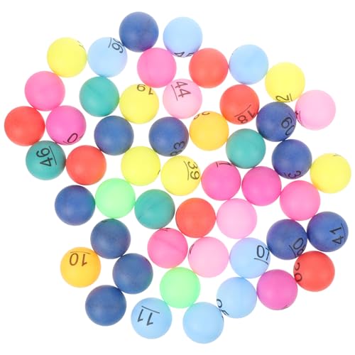 BCOATH 1Set Balls Colorful Game Balls for Party Raffles Bingo Durable Entertainment Fun Activities