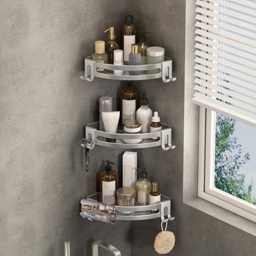 Catálogo para Comprar On-line Unidades de estanterías - 5 favoritos. 47 Estante para Baño Sin Taladro Esquinero Regadera Antióxido Repisas Organizador de Ducha Porta Shampoo Accesorios para Regadera de Baño 3 Unidades