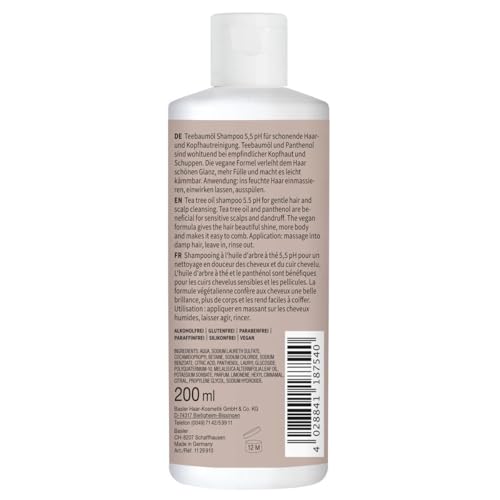 Basler Teebaumöl Shampoo 200 ml – Haarpflege für empfindliche Kopfhaut