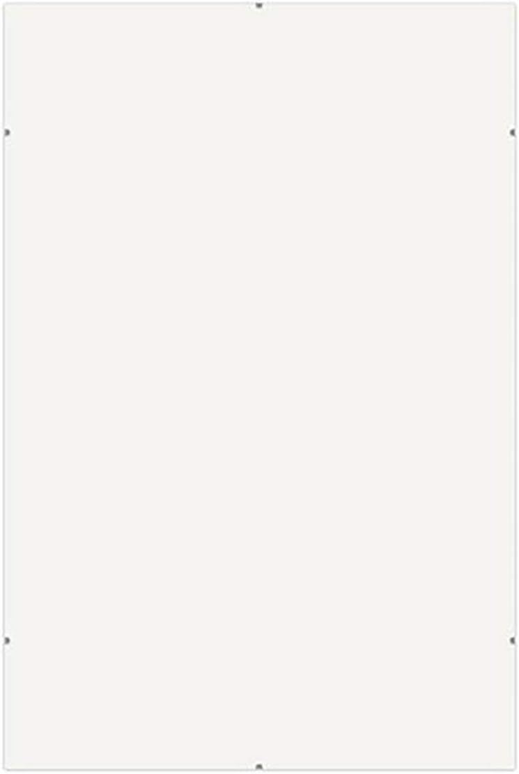 Framatic Frameless Glass Clip Picture Frame for a 8x12" Photograph, Chrome